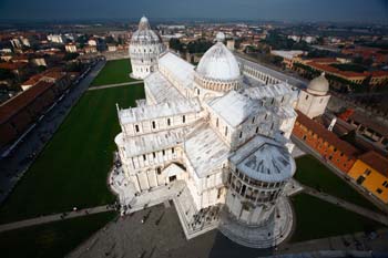 <b>Italy, Pisa</b>, Cathedral seen from the tower