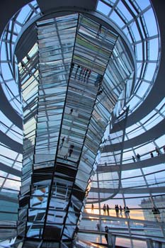 <b>Germany, Berlin</b>, The glass dome of Reichstag