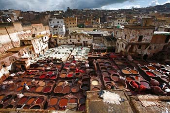 <b>Morocco, Fes</b>, Tanneries