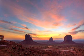 <b>USA, Arizona</b>, Monument Valley at sunrise