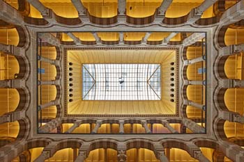 <b>Netherlands, Amsterdam</b>, Ceiling of the Magna plaza shopping center