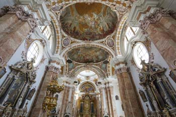 Interior of Innsbruck Cathedral, aka Cathedral of St. James