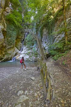 Footpath at the Kesselfall gorge