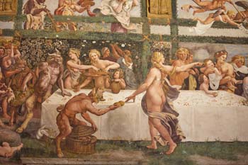 Rustic banquet in the room of Amore e Psiche, Palazzo del Te - Mantua - Mantua
