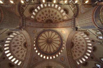 Ceiling of Sultan Ahmed mosque aka Blue Mosque