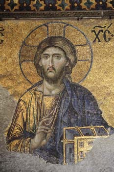 The Deësis mosaic with Christ as ruler, Hagia Sophia