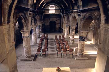 The architecture of an ancient church in Nevsehir,