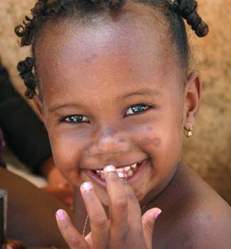 <b>Cape Verde, Santiago</b>, Portrait of a children, Praia, Santiago